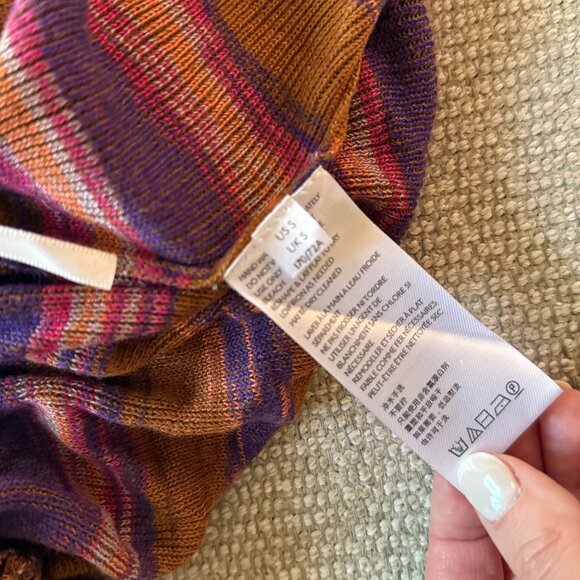 NWT Free People Sunrise Knit Wrap Skort in Sunset Combo - Size Small - Picture 4 of 5